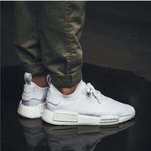 Adidas NMD R1 “Japan Triple White” 8.5 male Mens Sneakers